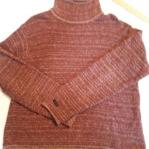 Columbia Sportswear Heathered Red Chunky Knit Sweater Long Sleeve Women's Medium